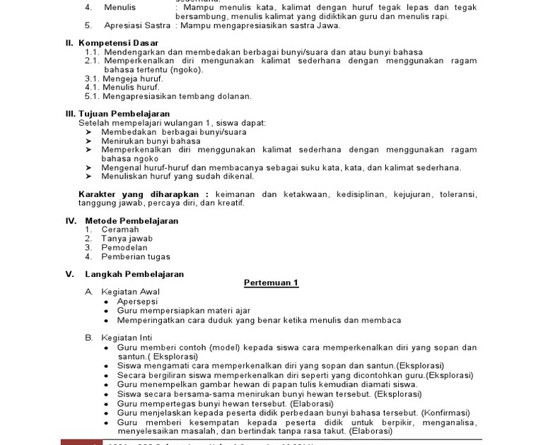 Materi Bahasa Jawa Kelas 8 Semester 1 Kurikulum 2013 Revisi 2017 File Guru Sd Smp Sma