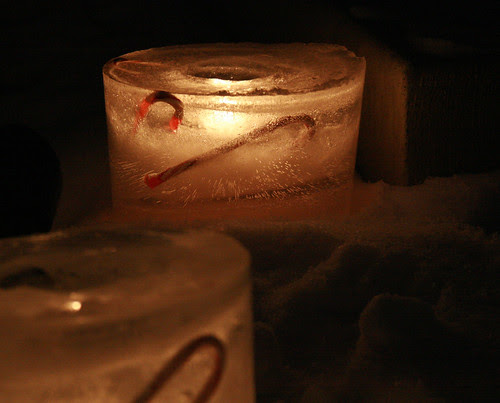 DIY Ice Candle luminaries by Jen Cameron