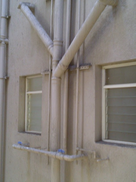 Toilet windows and plumbing at Kanchan Vrundavan - Visit Kanchan Vrundavan, 1 BHK & 2 BHK Flats at Koregaon Mul, near Uruli Kanchan Pune 412202