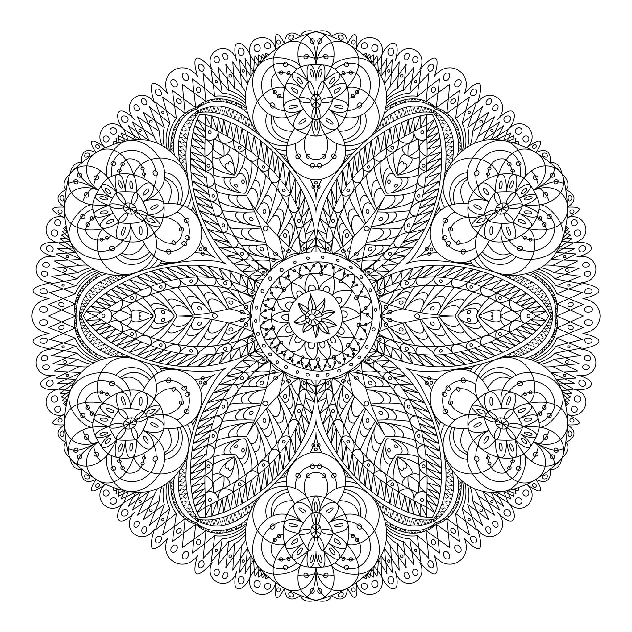 Coloriage204 coloriage mandala adulte