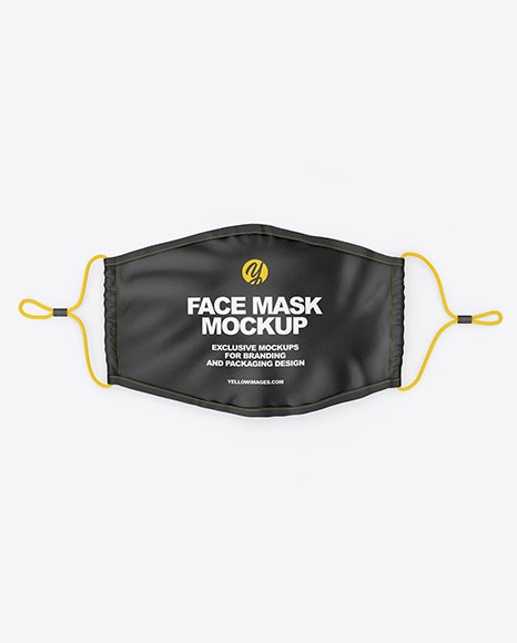 Download Free Black Mask Mockup Psd Face Mask Mockup In Apparel Mockups On PSD Mockup Template