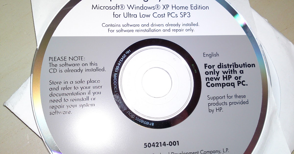 Microsoft Windows Xp Home Edition For Ultra Low Cost Pcs