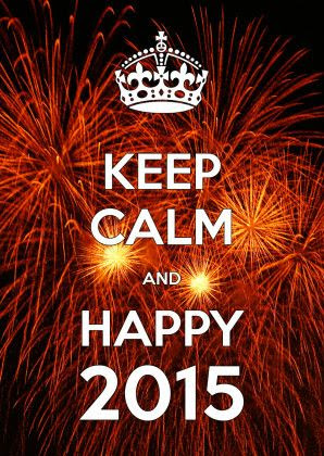 Keep Calm and Happy 2015 - Nieuwjaarskaarten - Kaartje2go