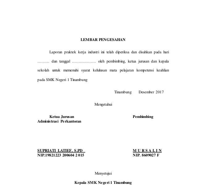 Contoh Laporan Magang Administrasi Perkantoran Seputar Laporan