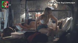 Julia Palha sensual na novela Na corda Bamba