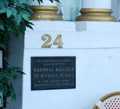 National Register of Historic Places Plaque at the Casablanca Inn