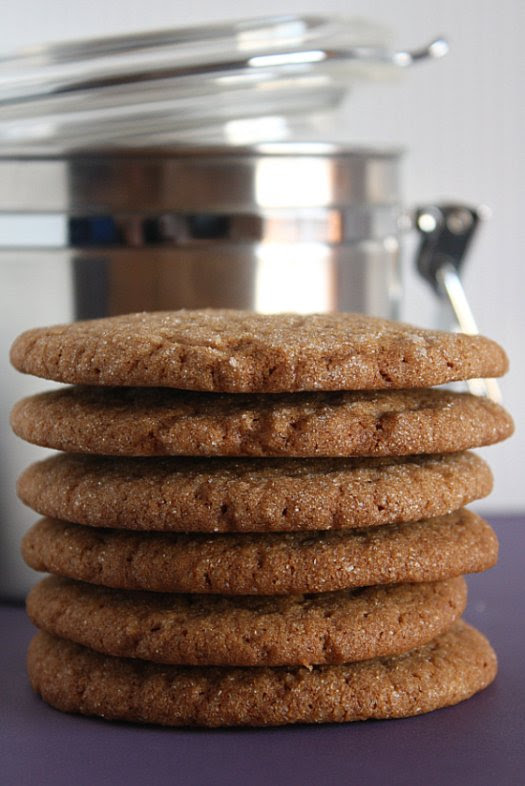Sugar-Topped Spice Molasses Cookies - IMG_4855 1 2-3
