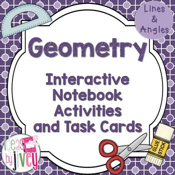 Geometry Interactive Notebook Activities and Task Cards (L