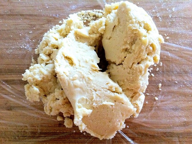 Pastry Dough on Plastic Wrap