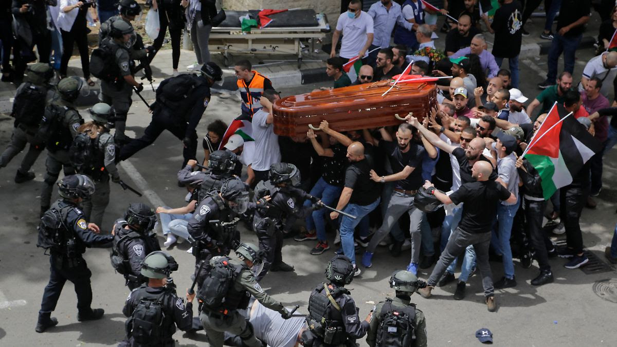 Getötete Reporterin in Jerusalem: Gewalt bei Trauerakt löst weltweit Empörung aus