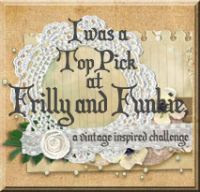 WINNER: Top Pick on The Frilly&Funkie Challenge Blog