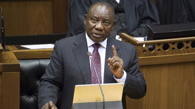 South African president Cyril Ramaphosa. Picture: Rodger Bosch/AFP