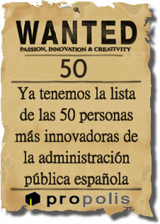 Wanted 50, innovators in the Spanish public administration<br />