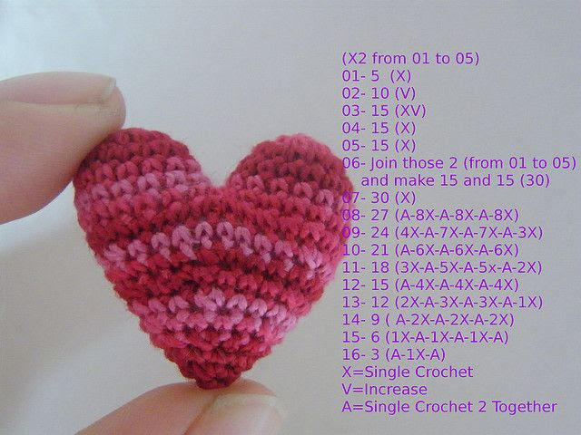 Crocheted Heart Pattern