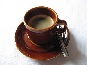Brown cup of coffee