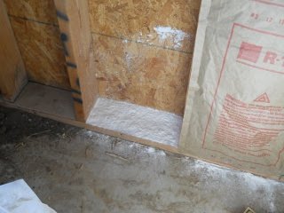 Summer Kitchen Diatomaceous Earth in Walls Before Insulating