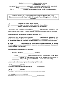 Exemple De Pv D Assemblée Générale Sas  Exemple de Groupes