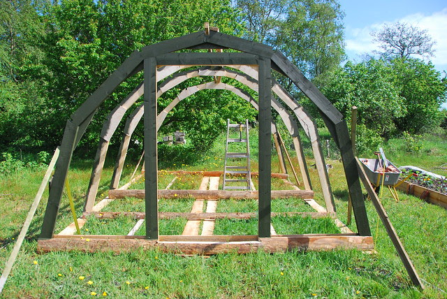 building a "temporary" greenhouse