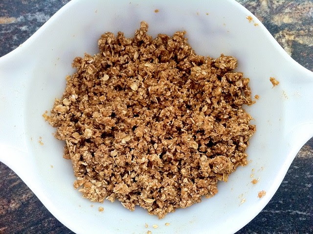 Maple Syrup Added to Crumble Topping