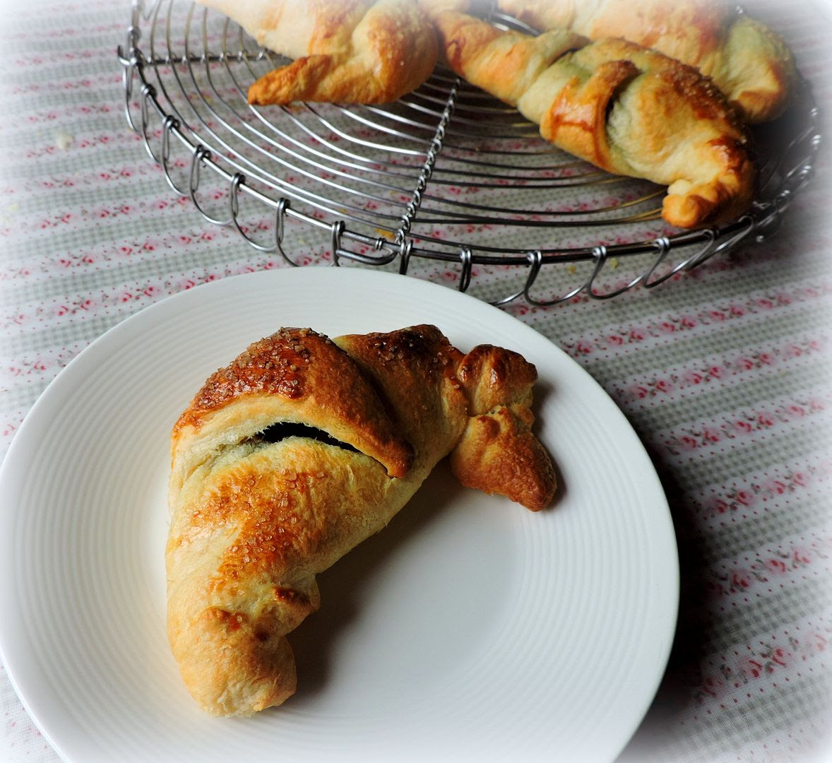 Chocolate & Caramel Stuffed Croissants Chocolate & Caramel Stuffed Croissants