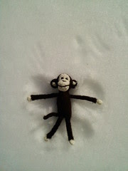 Cheeky Little Monkey snow angel