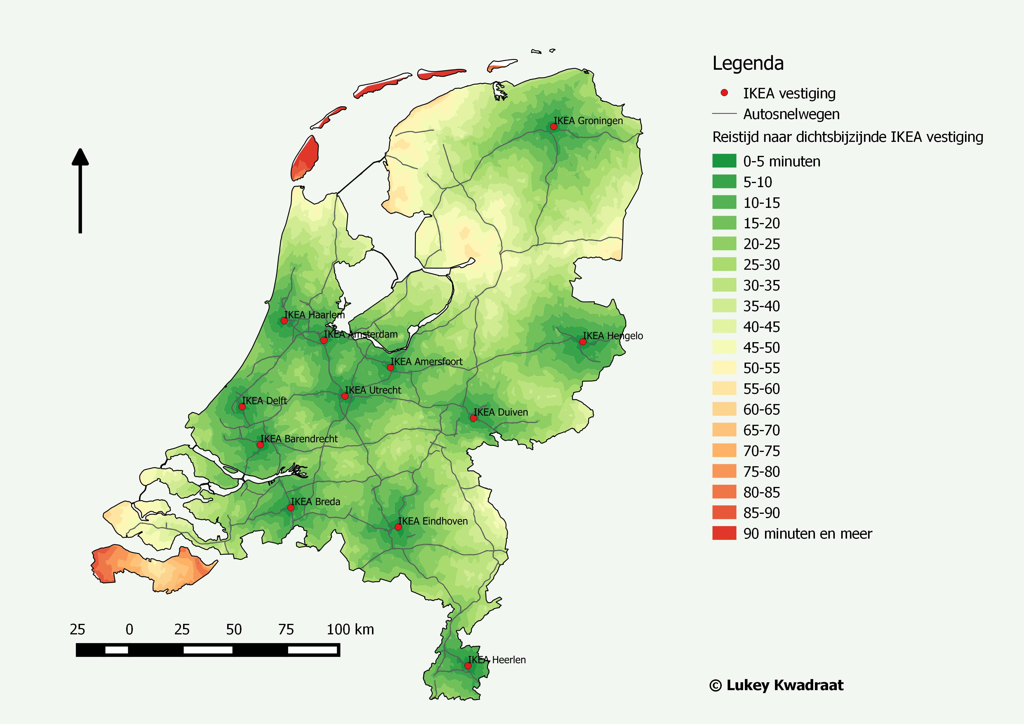 kaart ikea vestigingen nederland kaart