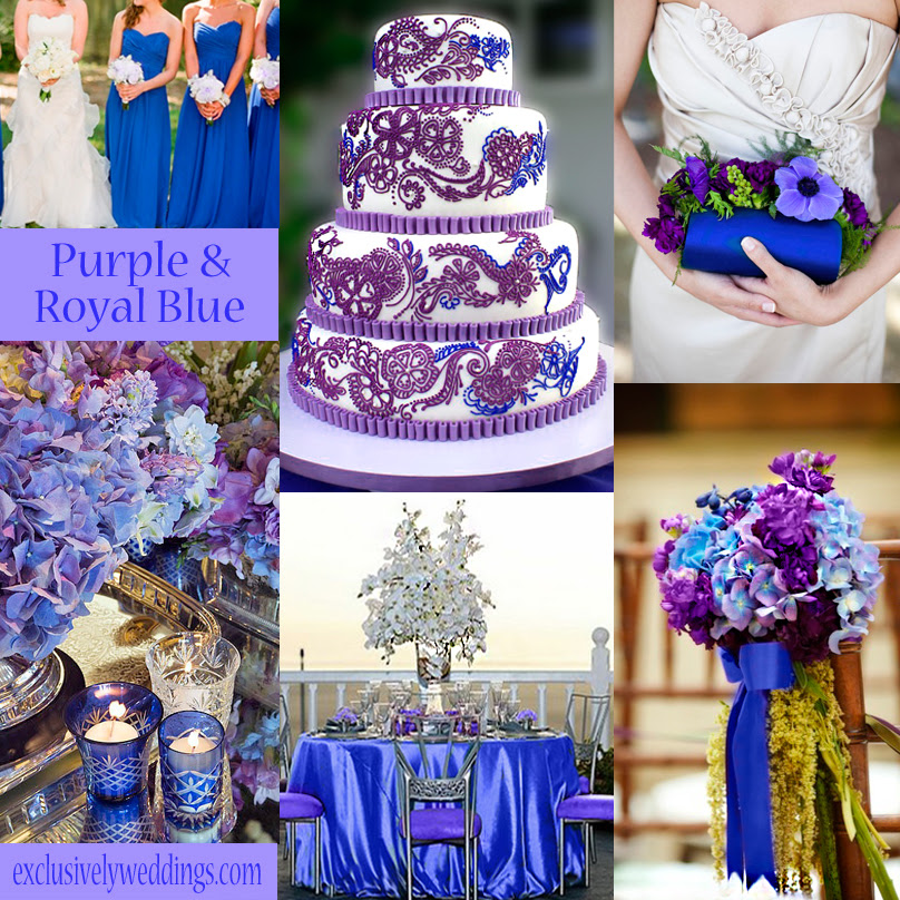 Wedding Dreams Beautiful Purple and Royal Blue Wedding
