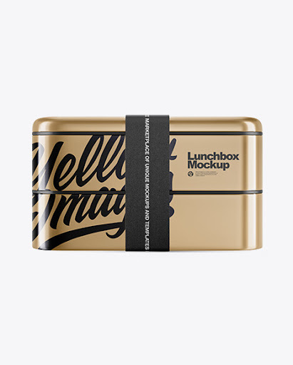 Download Free Download Metallic Lunch Box Packaging Box Mockups Psd 78 75 Mb PSD Mockups.