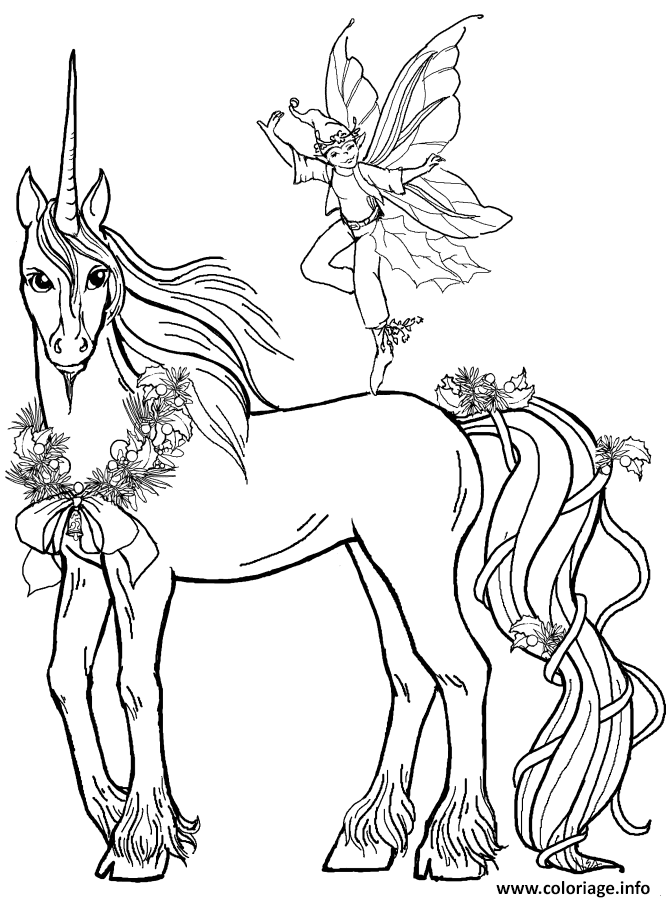 Coloriage Licornes A Ailes A Imprimer  Top 21 Coloriages A Imprimer