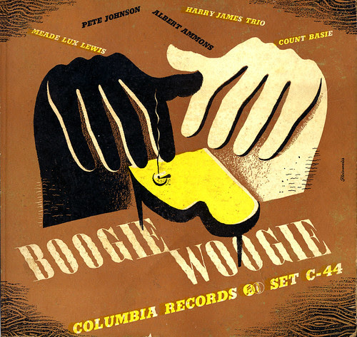 Alex Steinweiss album cover for Boogie Woogie