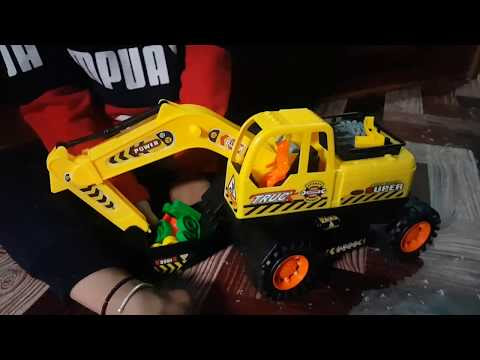 excavator toy video