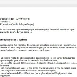 Exemple D Une Synthèse De Documents  Le Meilleur Exemple