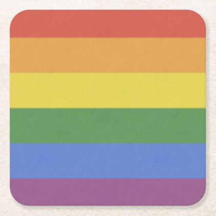 Customizable Rainbow Coaster
