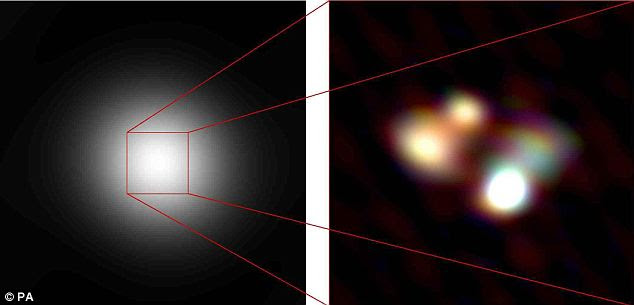 The first high-resolution image of a distant quasar
