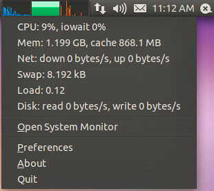 Ubuntu system indicator