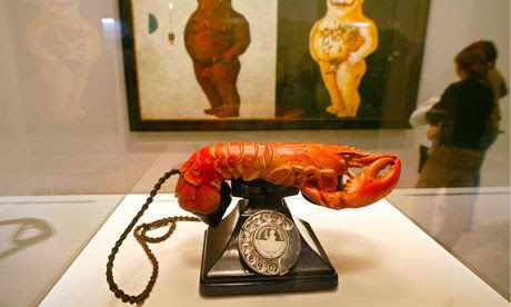Dalí's Lobster Telephone at the Pompidou Centre in 2002