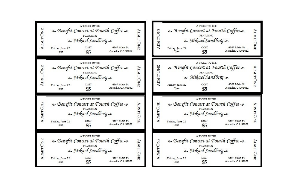 Ticket Sales Website Template HQ Printable Documents