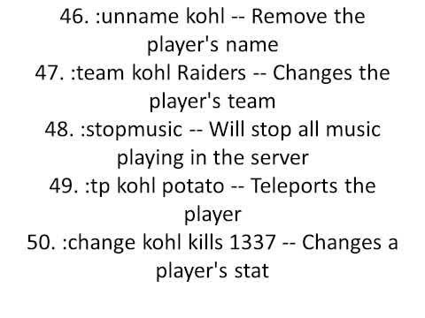 Gear Kohls Admin House Commands