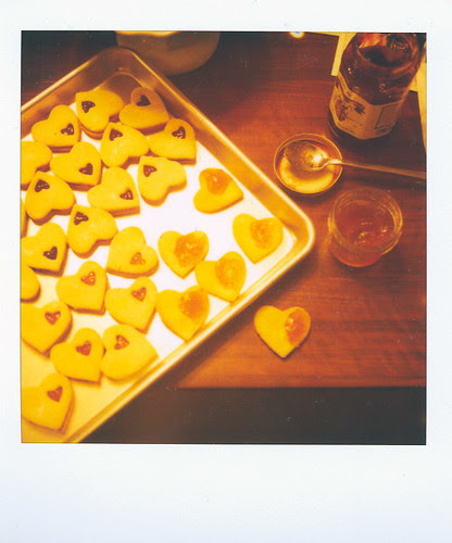 linzer hearts + jam