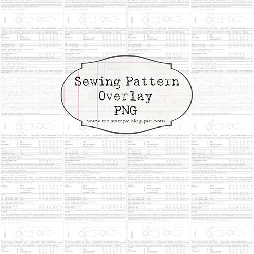 PREVIEW ONLY overlay dress pattern WHITE 12 and a half inch SQ 350dpi mel stampz