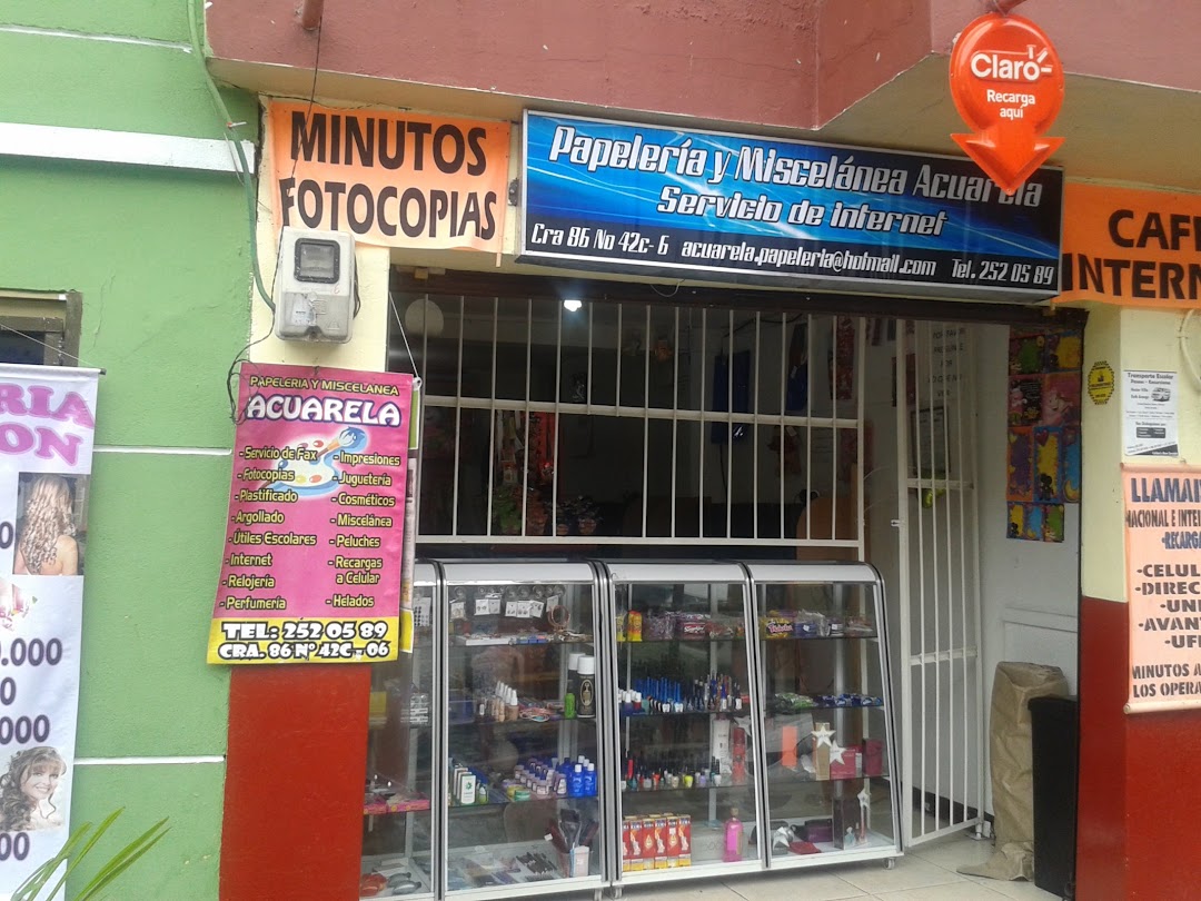 papeleria y miscelanea acuarela