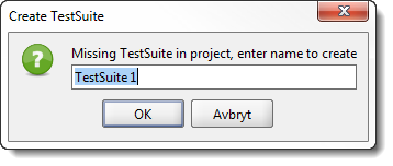 Create TestSuite
