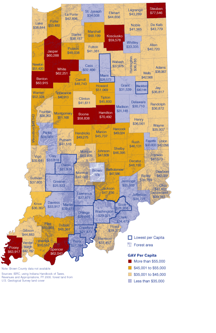 Map Of Southern Indiana Counties