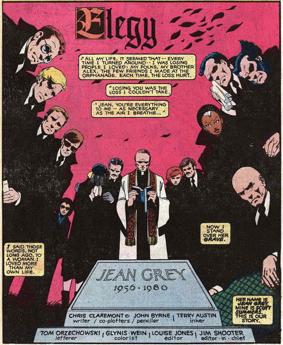 You know, it was just plain tacky of Lilandra to wear her KISS makeup to the funeral. UXM #138