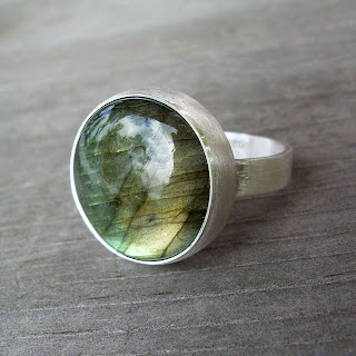 labradorite ring