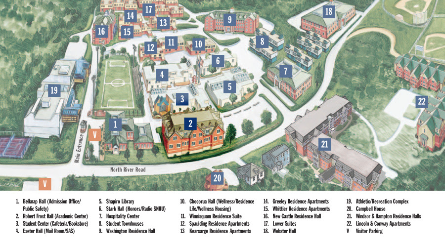 Snhu Campus Map Pdf Time Zones Map