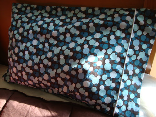 bubble pillowcase with piping