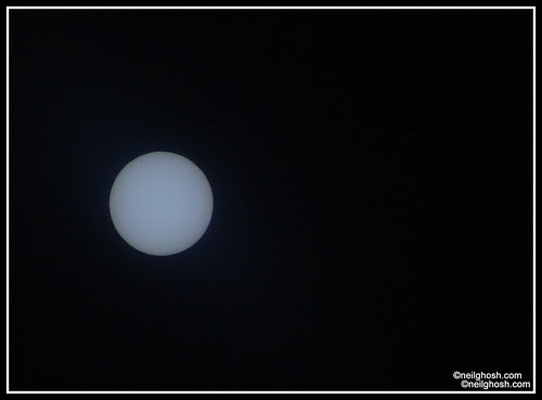 Sun through solar glass