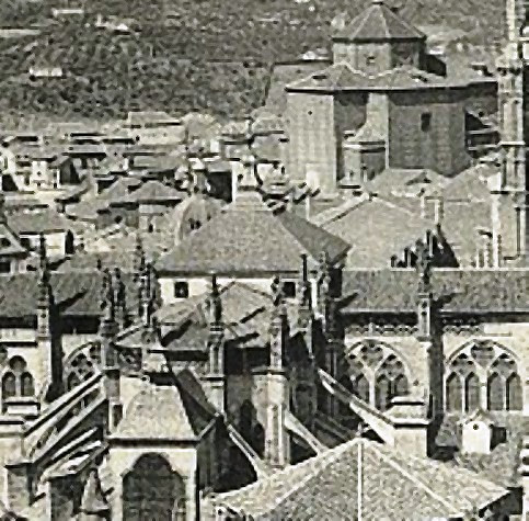 Cimborrio de la Catedral de Toledo en 1907. Foto Hauser y Menet