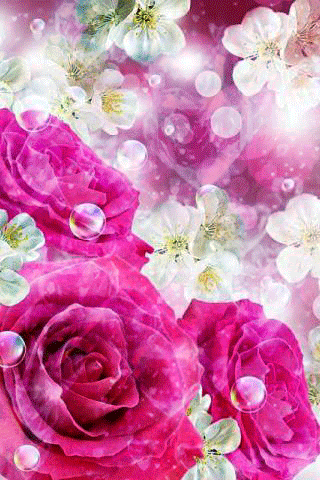 Цветочный фон из роз.